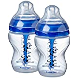 Tommee Tippee Advanced Anti-Colic Baby Bottle for Boys, 9 Ounce, 2 Count